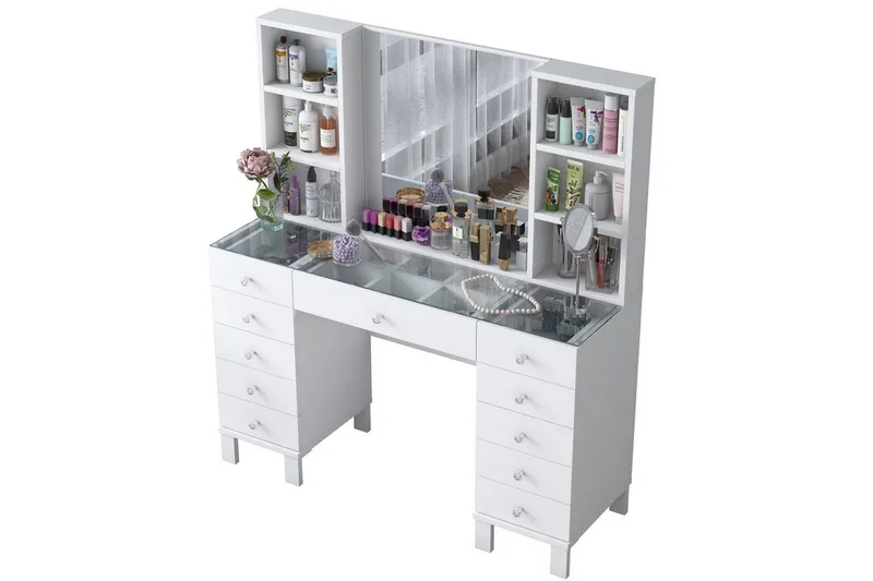 Ceylon Sminkbord 120 cm - Vit - Möbler - Bord & matgrupp - Sminkbord & toalettbord