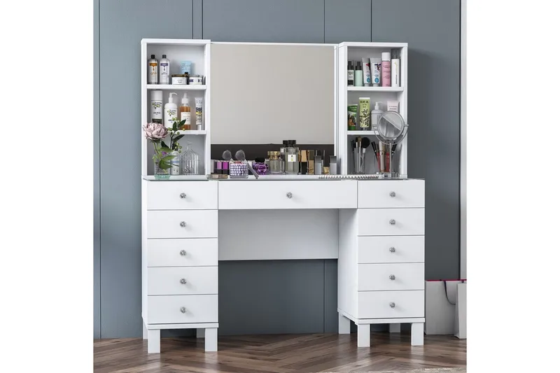 Ceylon Sminkbord 120 cm - Vit - Möbler - Bord & matgrupp - Sminkbord & toalettbord