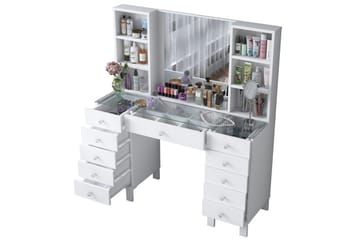 Ceylon Sminkbord 120 cm - Vit - Möbler - Bord & matgrupp - Sminkbord & toalettbord