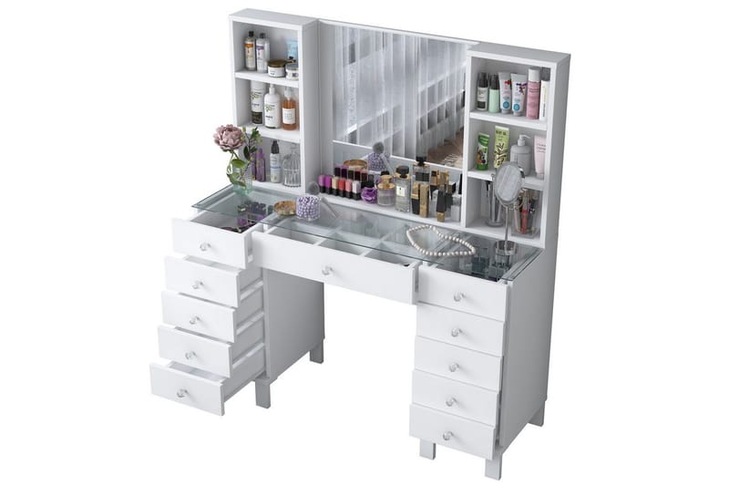 Ceylon Sminkbord 120 cm - Vit - Möbler - Bord & matgrupp - Sminkbord & toalettbord
