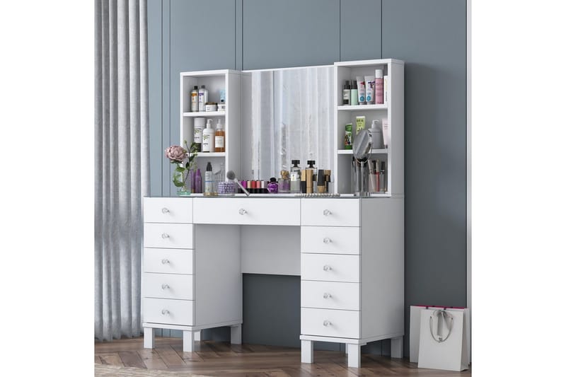 Ceylon Sminkbord 120 cm - Vit - Möbler - Bord & matgrupp - Sminkbord & toalettbord
