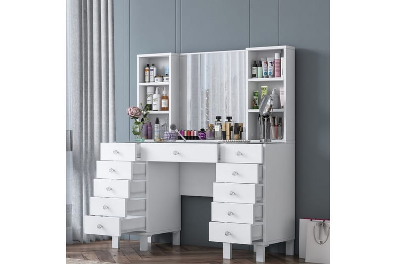 Ceylon Sminkbord 120 cm - Vit - Möbler - Bord & matgrupp - Sminkbord & toalettbord