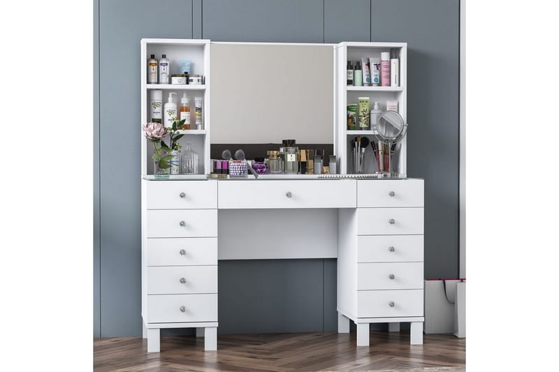 Ceylon Sminkbord 120 cm - Vit - Möbler - Bord & matgrupp - Sminkbord & toalettbord