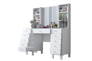 Ceylon Sminkbord 120 cm - Vit - Möbler - Bord & matgrupp - Sminkbord & toalettbord