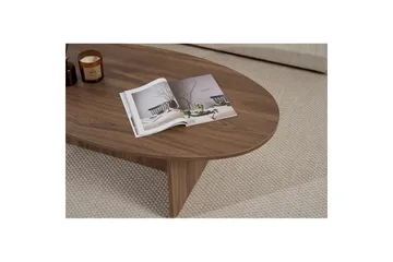Ceyra Ovalt Soffbord 120 cm i Trä - Brun - Möbler - Bord & matgrupp - Soffbord