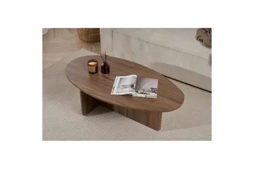 Ceyra Ovalt Soffbord 120 cm i Trä - Brun - Möbler - Bord & matgrupp - Soffbord