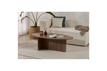 Ceyra Ovalt Soffbord 120 cm i Trä - Brun - Möbler - Bord & matgrupp - Soffbord