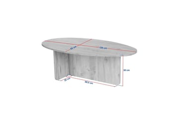 Ceyra Soffbord 120 cm - Beige - Möbler - Bord & matgrupp - Soffbord