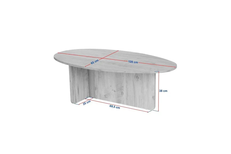 Ceyra Soffbord 120 cm - Svart - Möbler - Bord & matgrupp - Soffbord