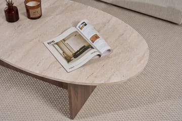 Ceyra Soffbord 120x40x65 cm - Travertine Walnut - Möbler - Bord & matgrupp - Soffbord