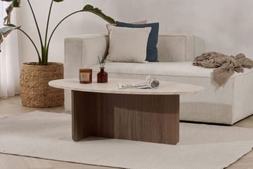 Ceyra Soffbord 120x40x65 cm - Travertine Walnut - Möbler - Bord & matgrupp - Soffbord
