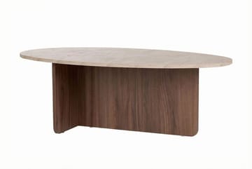 Ceyra Soffbord 120x40x65 cm - Travertine Walnut - Möbler - Bord & matgrupp - Soffbord