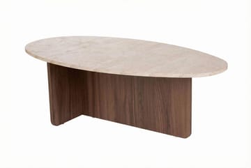 Ceyra Soffbord 120x40x65 cm - Travertine Walnut - Möbler - Bord & matgrupp - Soffbord