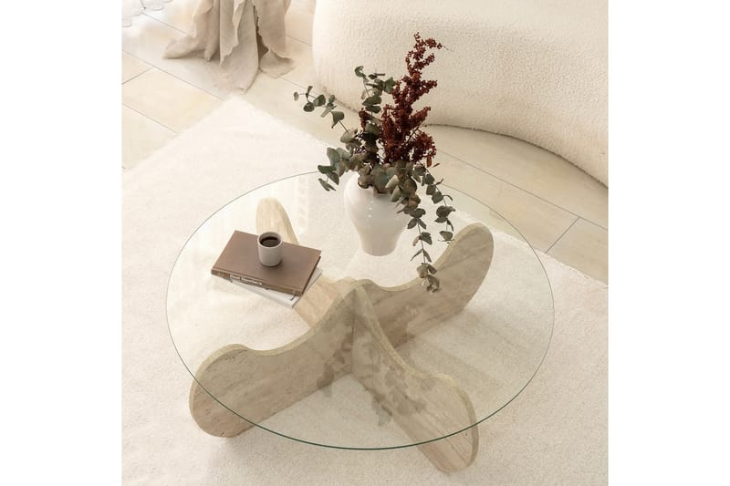 Chaino Soffbord 90 cm - Beige - Möbler - Bord & matgrupp - Soffbord