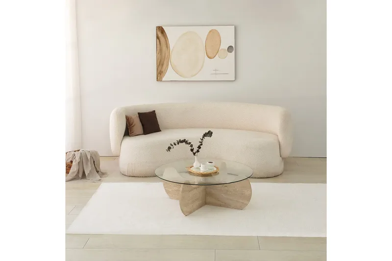 Chaino Soffbord 90 cm - Beige - Möbler - Bord & matgrupp - Soffbord