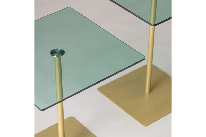 Challur Soffbord 40 cm - Guld/Grön - Möbler - Bord & matgrupp - Soffbord