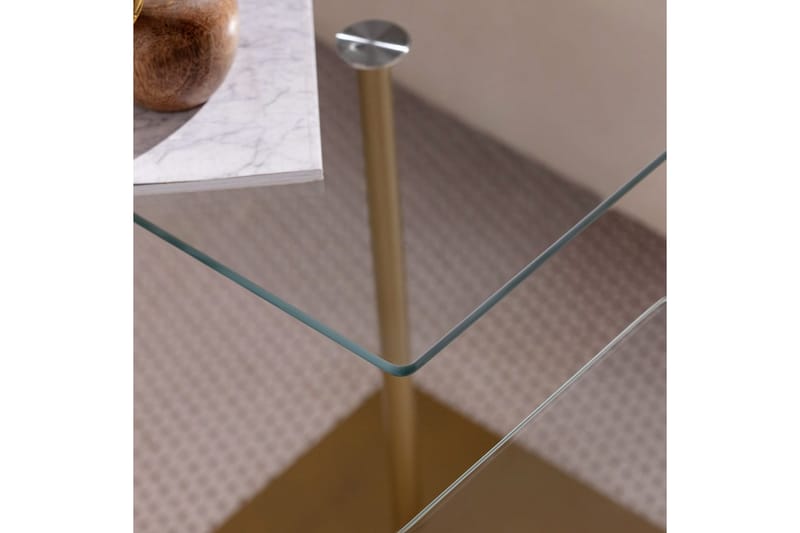 Challur Soffbord 40 cm - Guld/Vit - Möbler - Bord & matgrupp - Soffbord