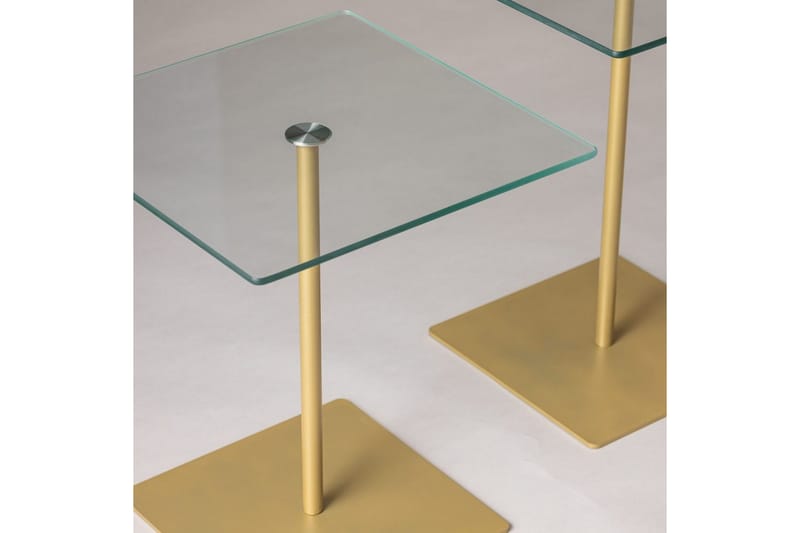 Challur Soffbord 40 cm - Guld/Vit - Möbler - Bord & matgrupp - Soffbord
