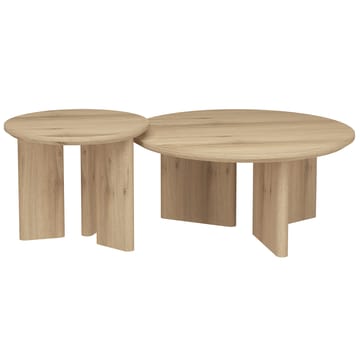 Chatham 80 cm Runt Soffbord i Ek - Beige - Möbler - Bord & matgrupp - Soffbord