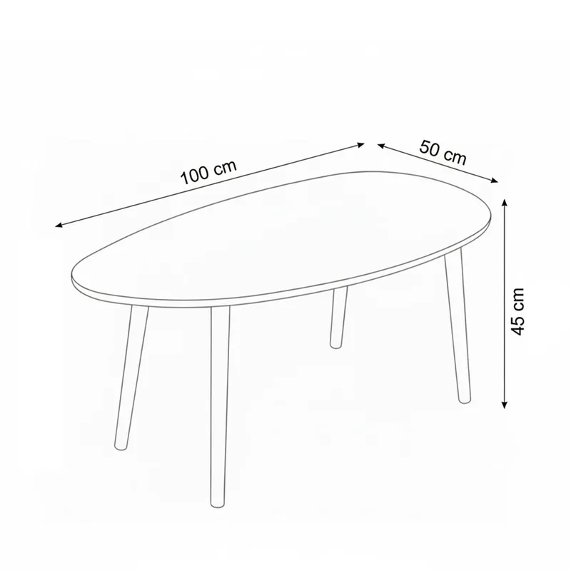Childress Soffbord 100 cm - Ek - Möbler - Bord & matgrupp - Soffbord