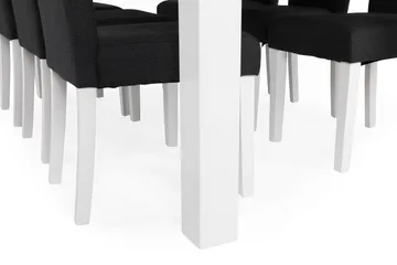 Cibus Matgrupp 180 cm med 6 Viktor Stol - Vit/Mörkgrå - Möbler - Bord & matgrupp - Matgrupp