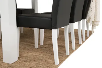 Cibus Matgrupp 180 cm med 6 Viktor Stol - Vit/Svart - Möbler - Bord & matgrupp - Matgrupp