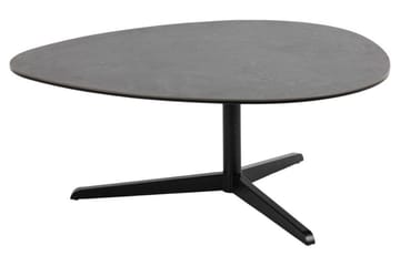 Cimino Ovalt Soffbord 100 cm i Keramik med Metallunderrede - Mörkgrå - Möbler - Bord & matgrupp - Soffbord