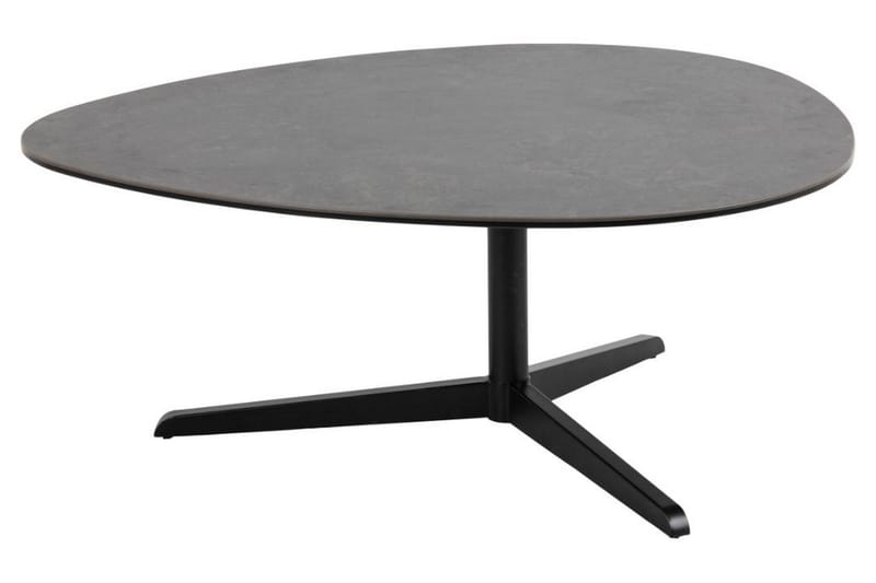 Cimino Ovalt Soffbord 100 cm i Keramik med Metallunderrede - Mörkgrå - Möbler - Bord & matgrupp - Soffbord