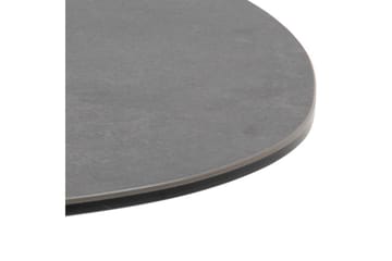 Cimino Ovalt Soffbord 84 cm i Keramik med Metallunderrede - Mörkgrå - Möbler - Bord & matgrupp - Soffbord