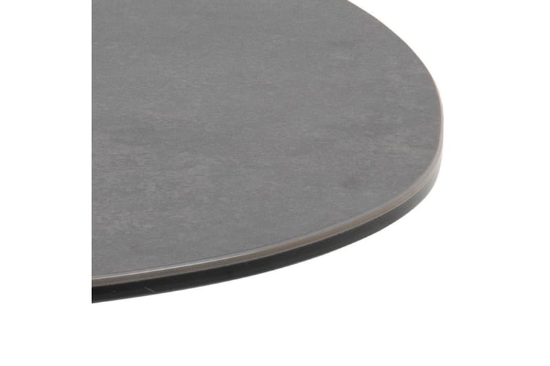 Cimino Ovalt Soffbord 84 cm i Keramik med Metallunderrede - Mörkgrå - Möbler - Bord & matgrupp - Soffbord