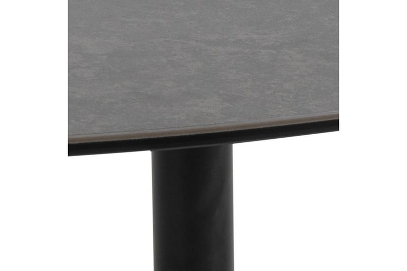 Cimino Ovalt Soffbord 84 cm i Keramik med Metallunderrede - Mörkgrå - Möbler - Bord & matgrupp - Soffbord