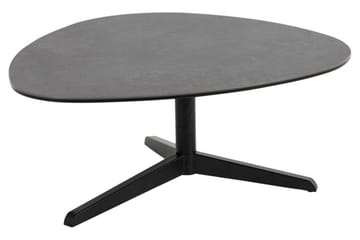 Cimino Ovalt Soffbord 84 cm i Keramik med Metallunderrede - Mörkgrå - Möbler - Bord & matgrupp - Soffbord