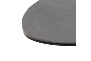 Cimino Ovalt Soffbord 84 cm i Keramik med Metallunderrede - Mörkgrå - Möbler - Bord & matgrupp - Soffbord