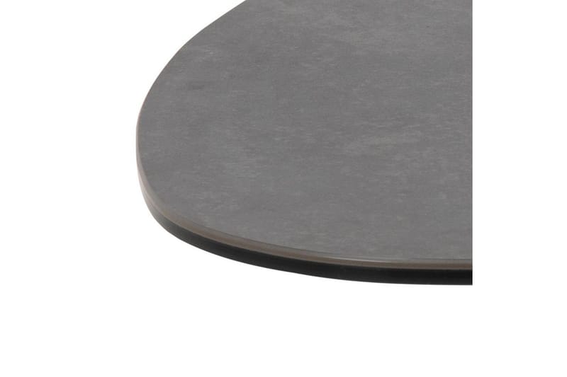 Cimino Ovalt Soffbord 84 cm i Keramik med Metallunderrede - Mörkgrå - Möbler - Bord & matgrupp - Soffbord