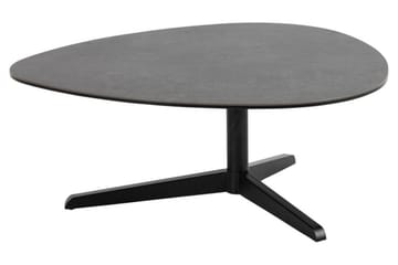 Cimino Ovalt Soffbord 84 cm i Keramik med Metallunderrede - Mörkgrå - Möbler - Bord & matgrupp - Soffbord