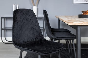 Cirebon Matgrupp 200 cm Rektangulär med 6 Polar stolar - Svart - Möbler - Bord & matgrupp - Matgrupp