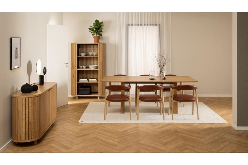 Colima Stort Rektangulärt Matbord 210 cm med Trä- och Ekutseende - Brun - Möbler - Bord & matgrupp - Matbord & köksbord