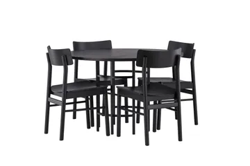 Copenhagen Matgrupp + 4 stolar Rektangulär - Svart - Möbler - Bord & matgrupp - Matgrupp