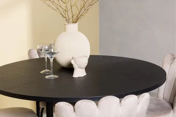 Copenhagen Matgrupp 115 cm Rund med 4 Limhamn stolar - Beige - Möbler - Bord & matgrupp - Matgrupp