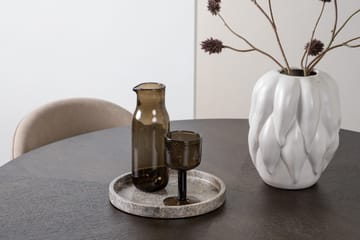 Copenhagen Matgrupp 115 cm Rund med 4 Velvet stolar - Beige - Möbler - Bord & matgrupp - Matgrupp