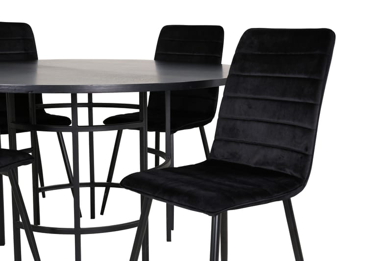 Copenhagen Matgrupp 140 cm Rund med 4 Windu Lyx stolar - Möbler - Bord & matgrupp - Matgrupp