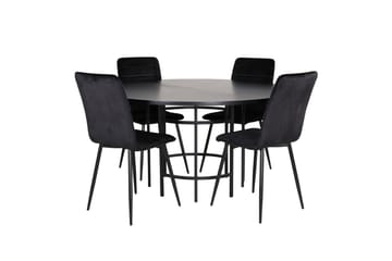 Copenhagen Matgrupp 140 cm Rund med 4 Windu Lyx stolar - Möbler - Bord & matgrupp - Matgrupp