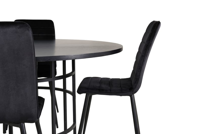 Copenhagen Matgrupp 140 cm Rund med 4 Windu Lyx stolar - Möbler - Bord & matgrupp - Matgrupp