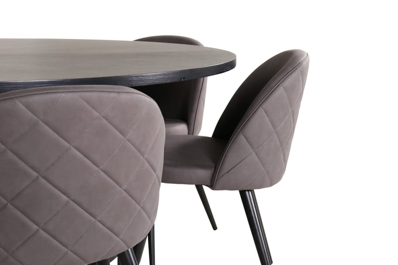 Copenhagen Matgrupp 140 cm Rund med 6 Velvet stolar - Möbler - Bord & matgrupp - Matgrupp