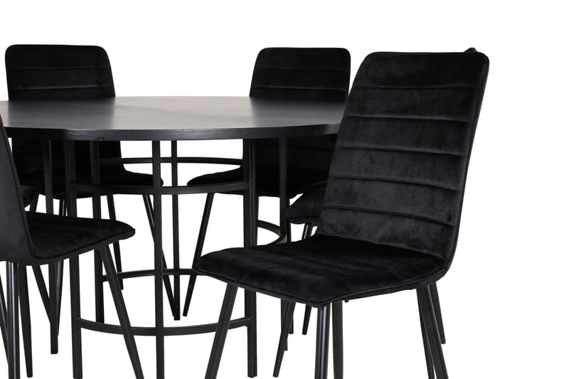 Copenhagen Matgrupp 140 cm Rund med 6 Windu Lyx stolar - Möbler - Bord & matgrupp - Matgrupp