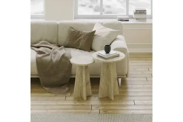 Corren Soffbord 40 cm - Travertine - Möbler - Bord & matgrupp - Soffbord