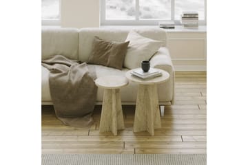 Corren Soffbord 40 cm - Travertine - Möbler - Bord & matgrupp - Soffbord