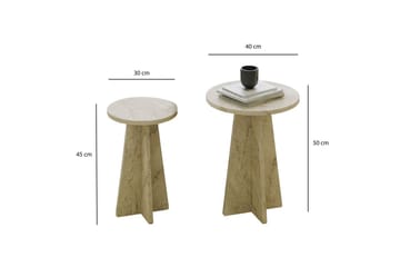 Corren Soffbord 40 cm - Travertine - Möbler - Bord & matgrupp - Soffbord