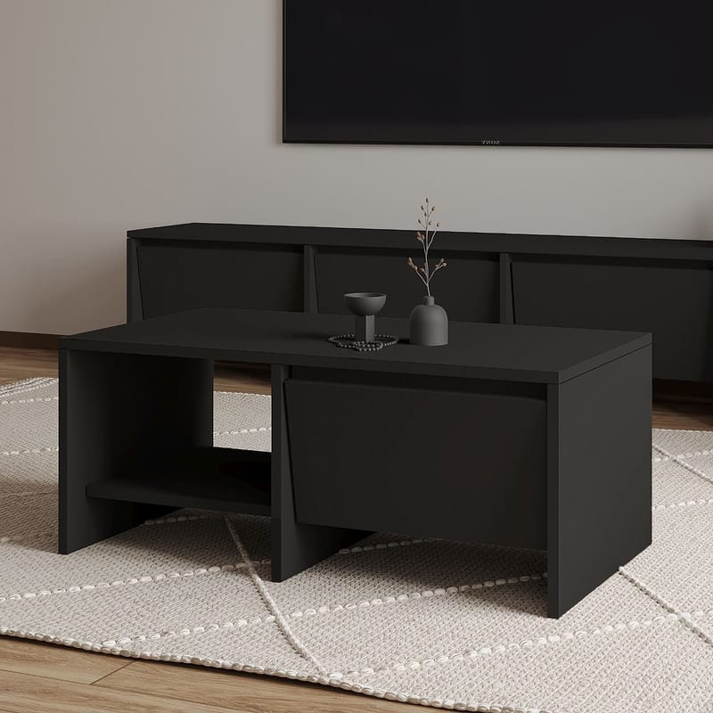 Crala Soffbord 90x35x45 cm - Svart - Möbler - Bord & matgrupp - Soffbord