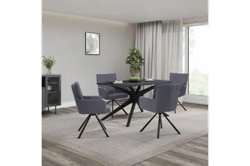 Dakona Matbord Rectangulär 160x90 cm - Svart - Möbler - Bord & matgrupp - Matbord & köksbord